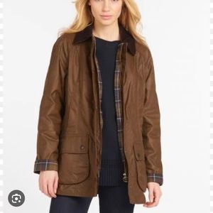 Barbour Beadnell Brown Jacket Size 2
